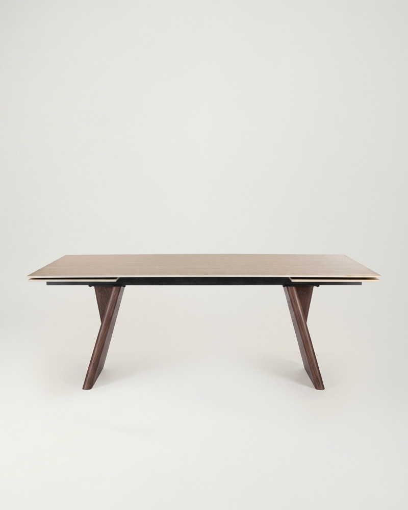 Mesa de comedor extensible CARLO frontal