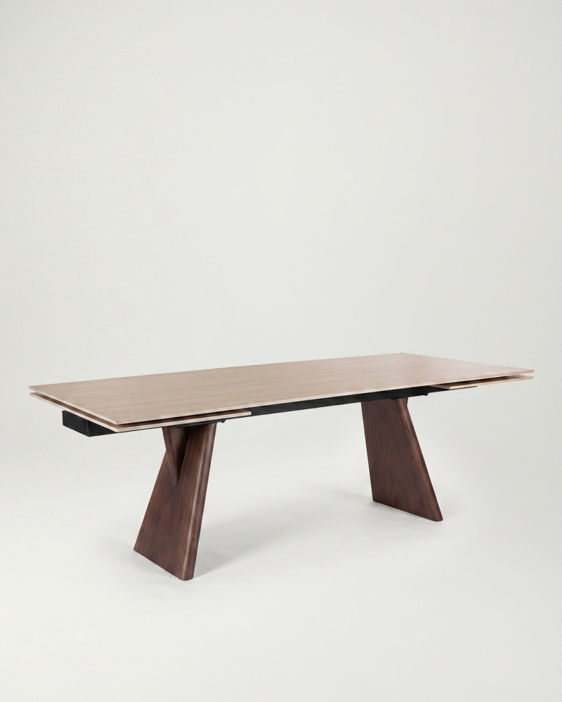 Mesa de comedor extensible CARLO tres-cuartos