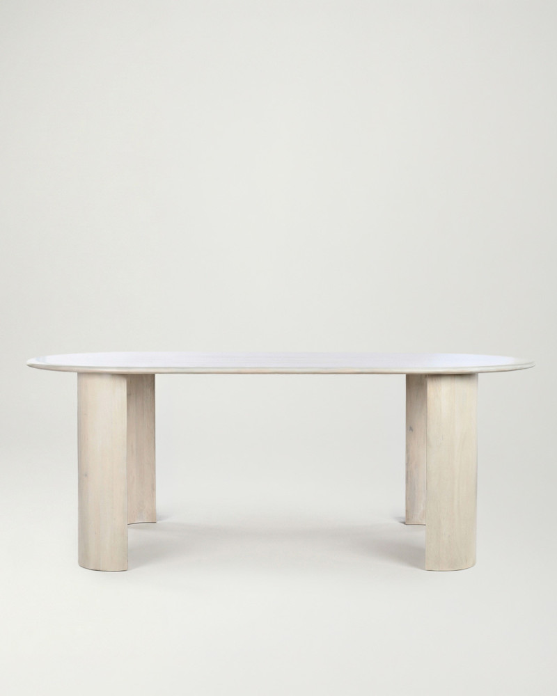 Mesa comedor madera mango NOEM frontal