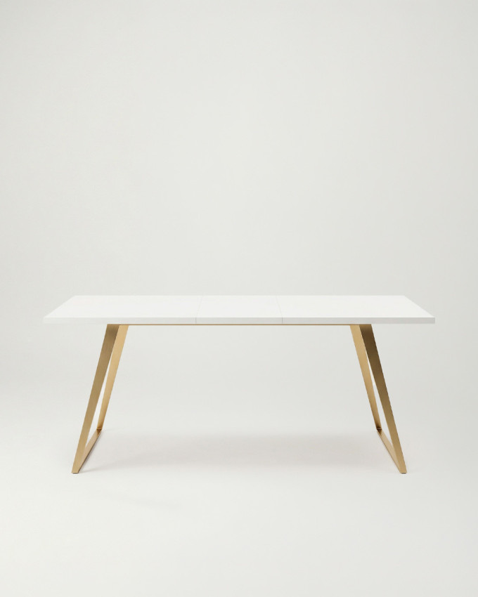 Mesa comedor extensible blanca RIMARO