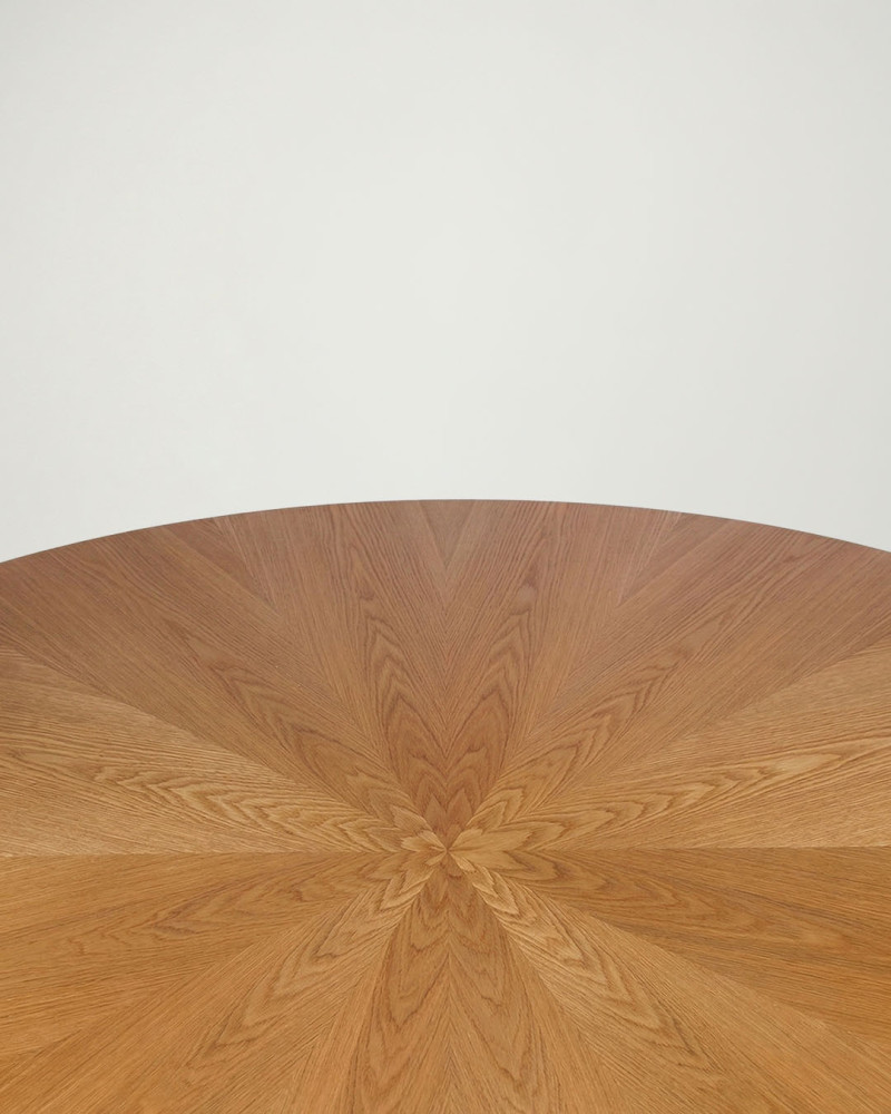 Mesa comedor redonda TIANIA detalle superior