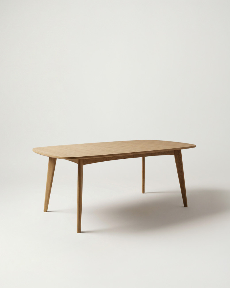 Mesa comedor extensible TORA tres-cuartos