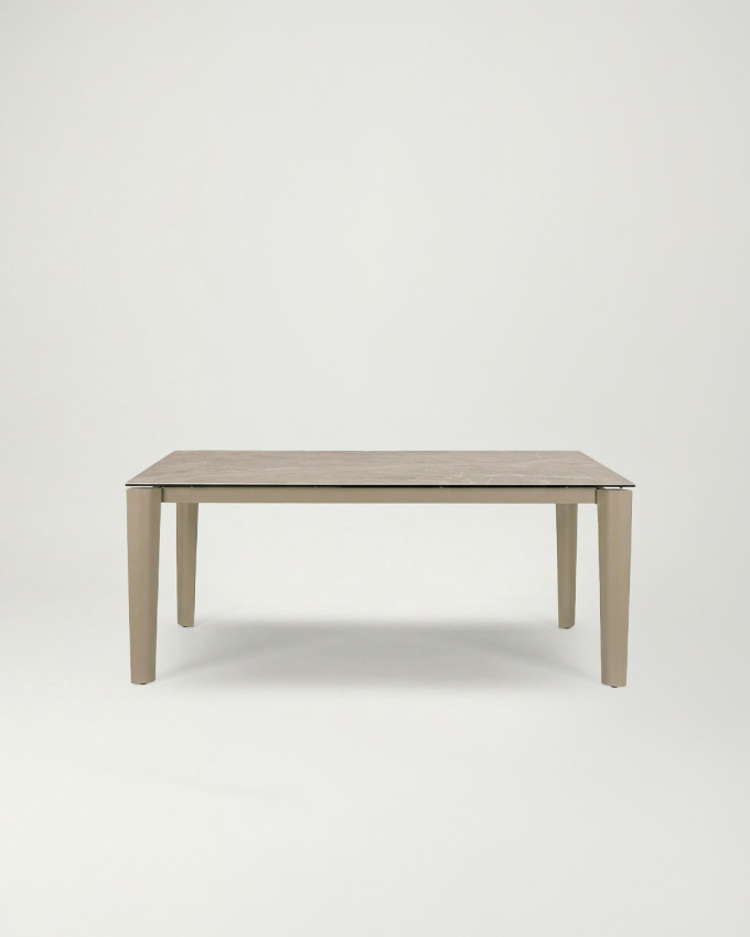 Mesa comedor rectangular ceramica beige VALDEN