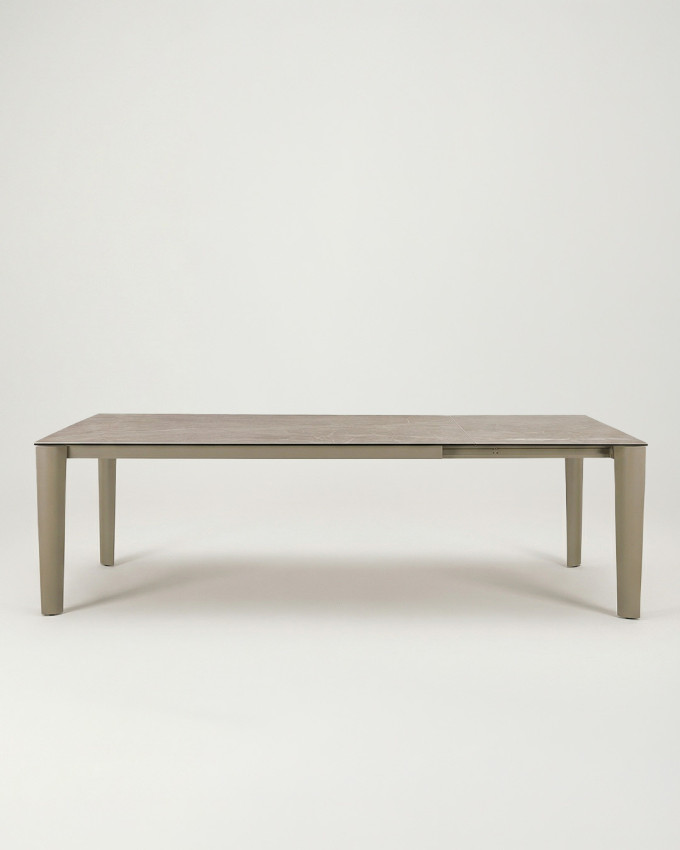 Mesa comedor rectangular ceramica beige VALDEN