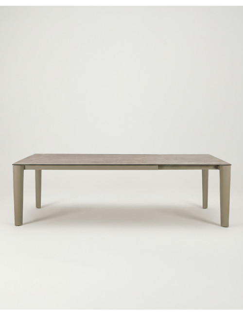 Mesa rectangular ceramica beige VALDEN | Rey Home