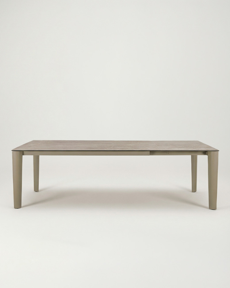 Mesa rectangular ceramica beige VALDEN | Rey Home