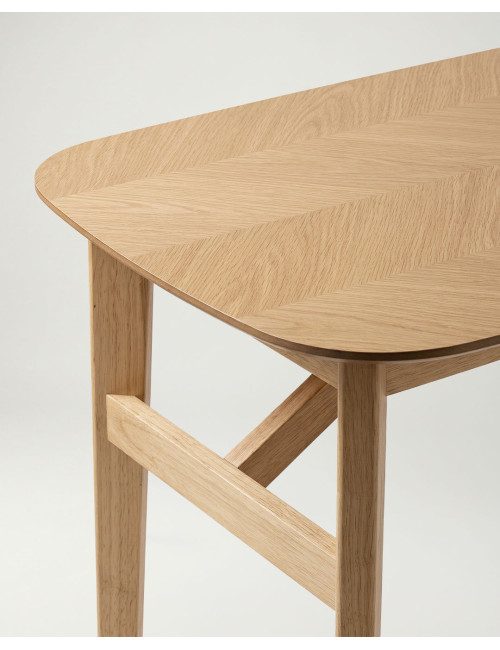 Mesa alta en chapa de roble BRIVO