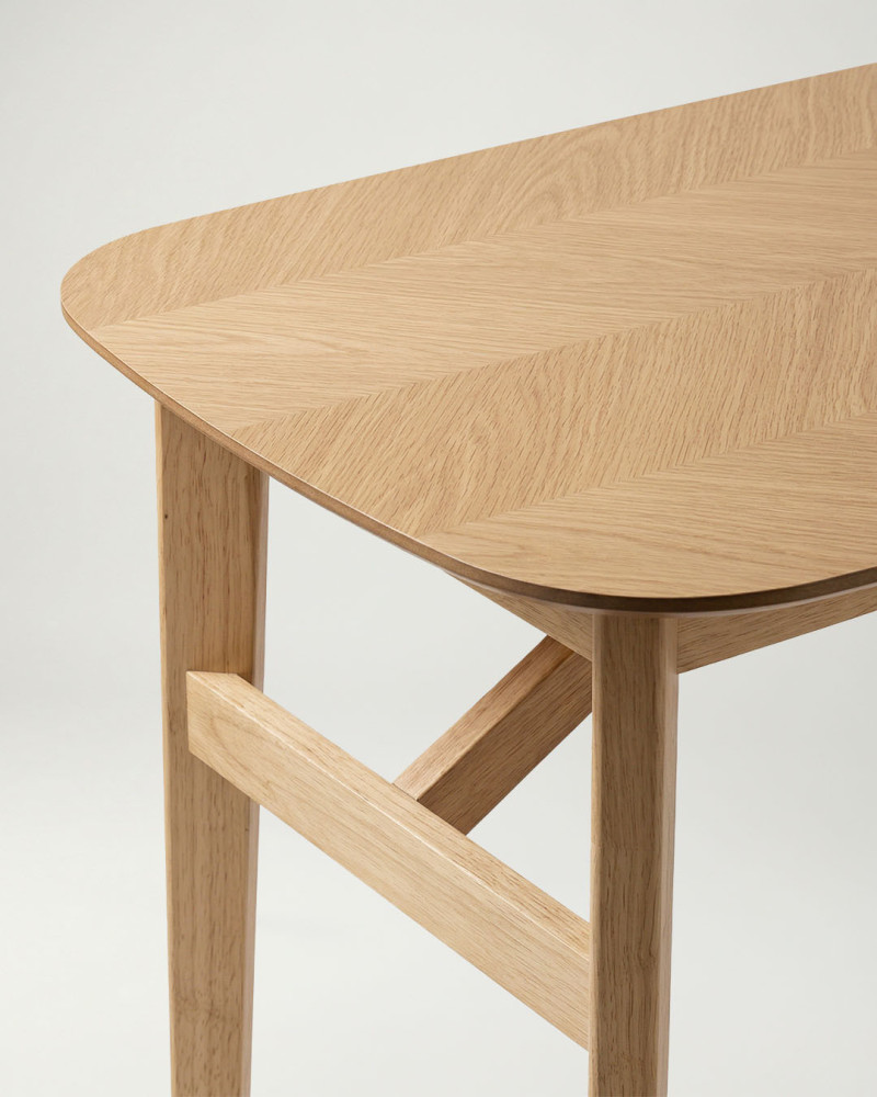 Mesa alta en chapa de roble BRIVO