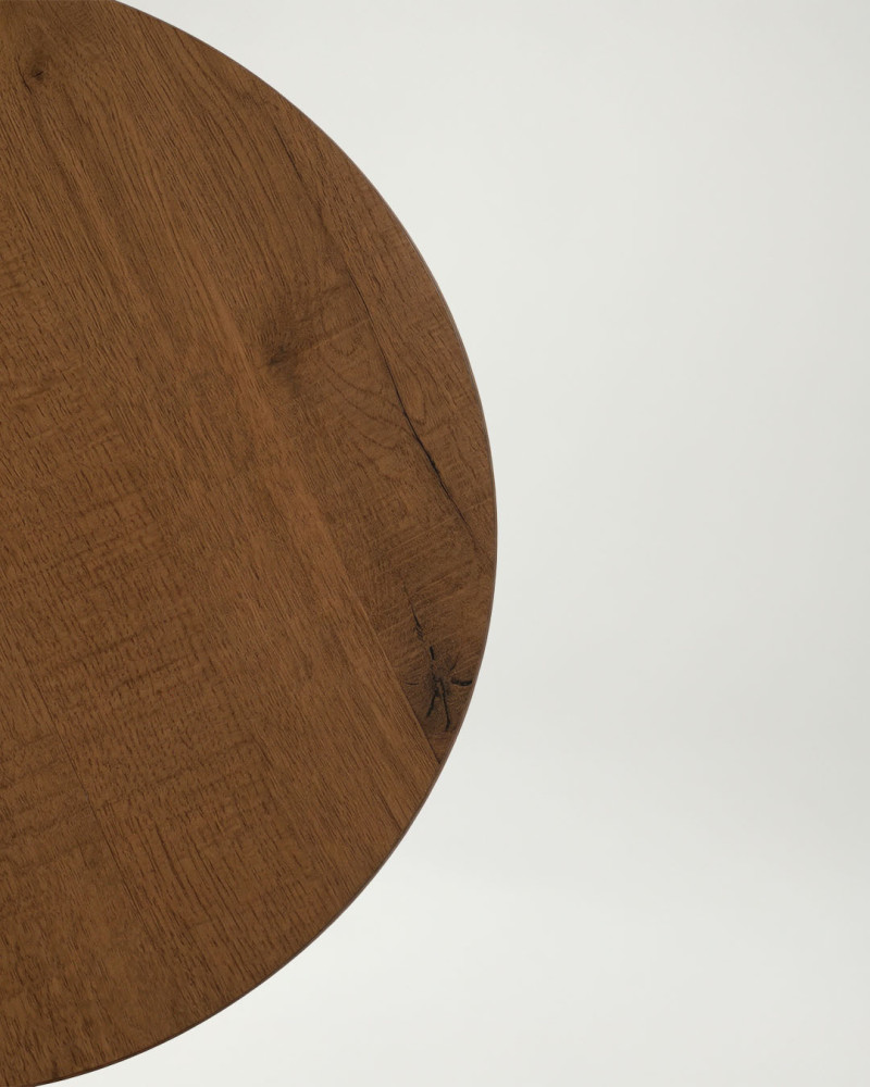 Mesa auxilar natural-negro DM-metal KALENO | Rey Home