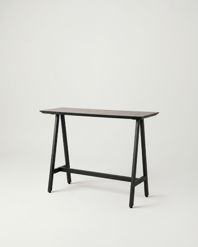 Mesa de cocina VELARIA vista tres-cuartos crema