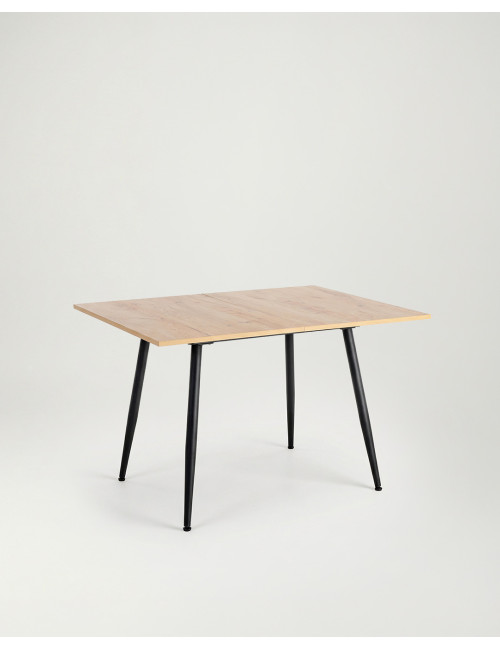 Mesa de cocina ZAREL tres-cuartos extendida