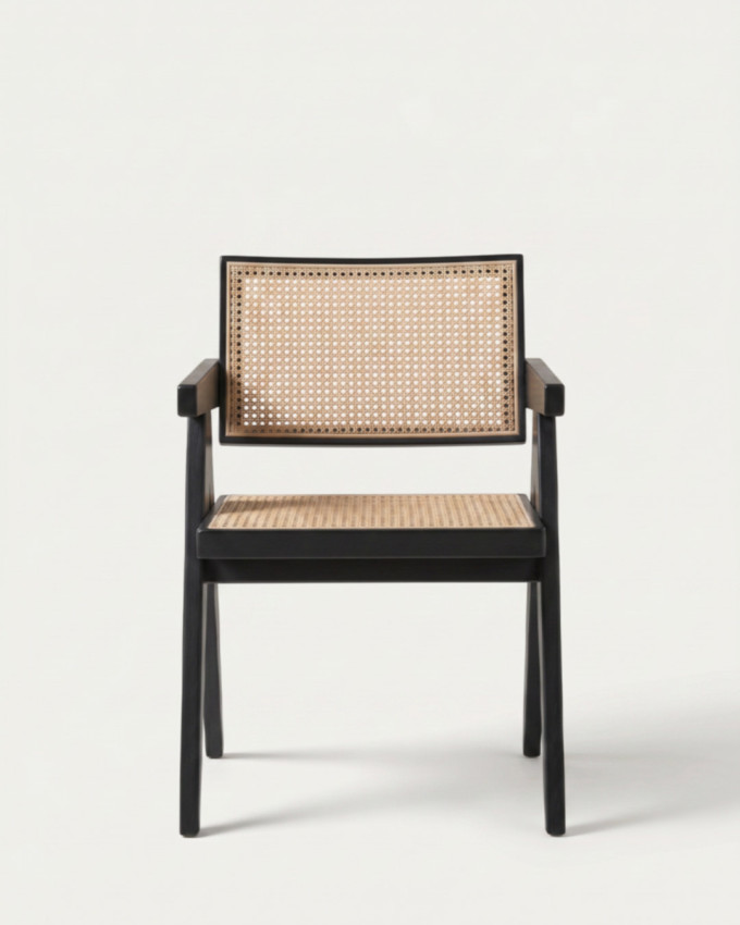 Silla de madera y ratán AQUILA