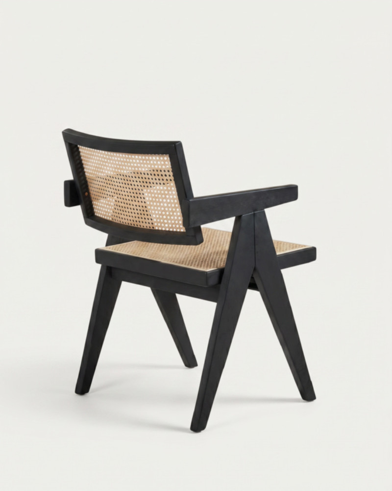 Silla de madera y ratán AQUILA-lado 2