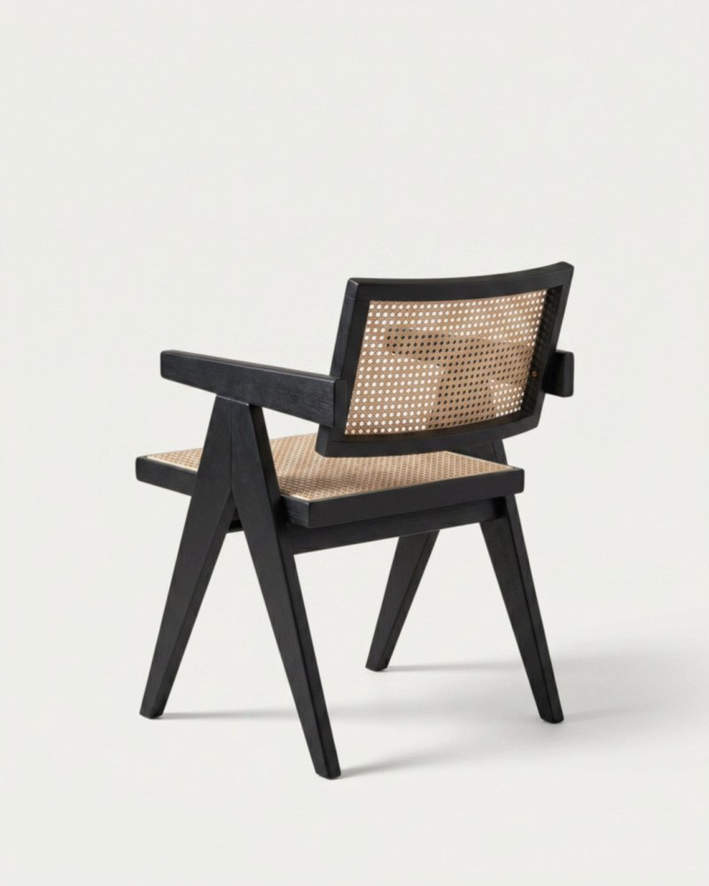 Silla de madera y ratán AQUILA-detalle
