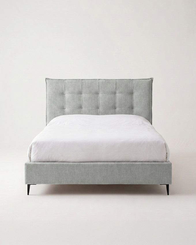 Cama tapizada con cabecero y canapé  ELVA