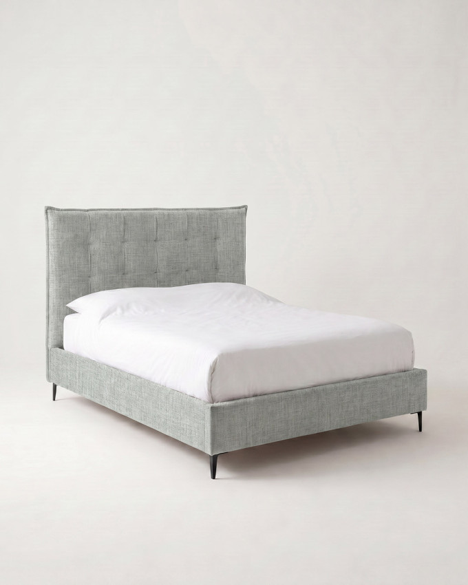 Cama tapizada con cabecero y canapé  ELVA