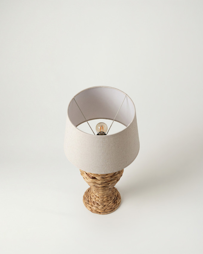 Lámpara de mesa natural fibra BERNIK