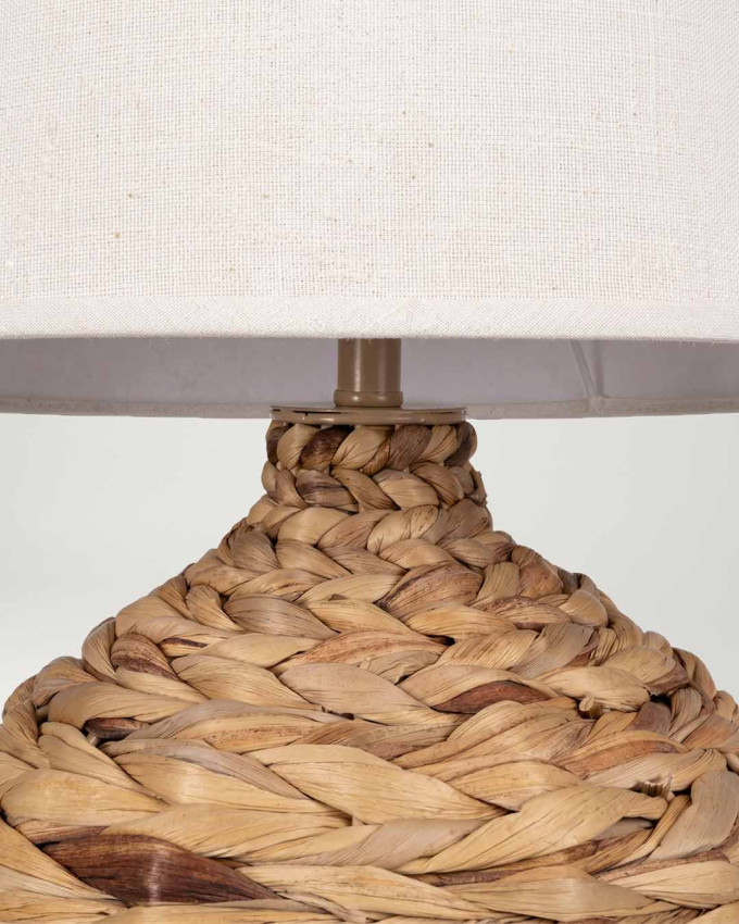 Lámpara de mesa natural fibra BERNIK