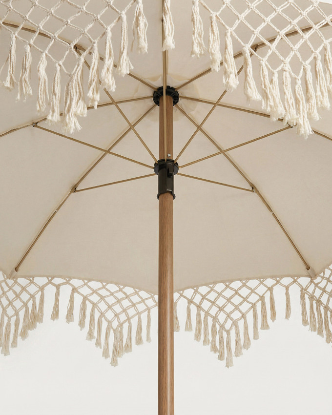 Parasol flecos UV-50 aluminio CALDER