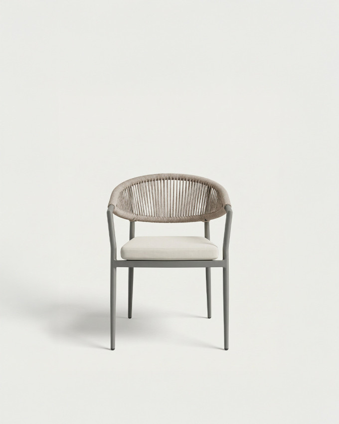 Silla exterior trenzado AMIAN