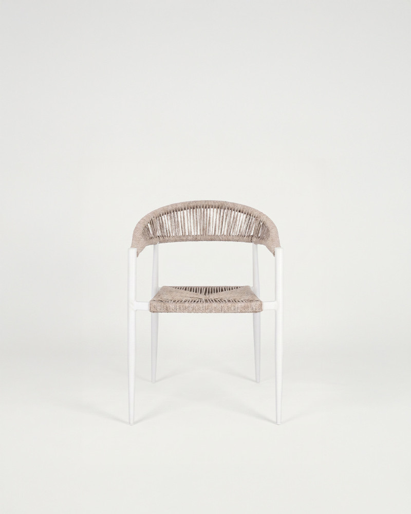 Silla exterior CALDORA vista frontal
