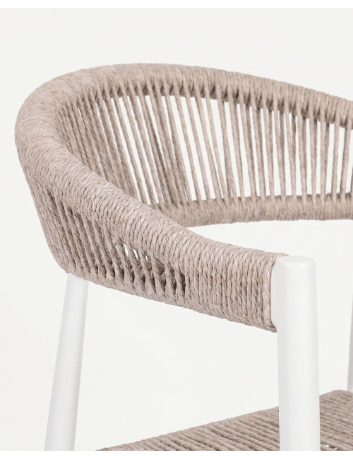 Silla exterior CALDORA vista detalle respaldo