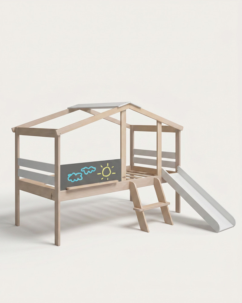 Cama infantil tobogán LENI vista perspectiva
