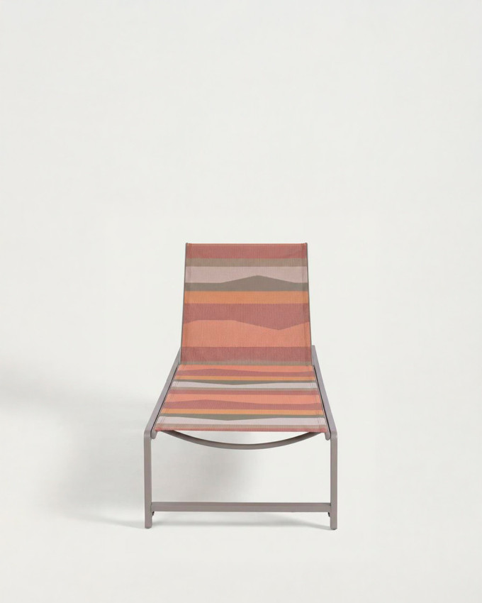 Tumbona acero poliester multicolor ARDEN