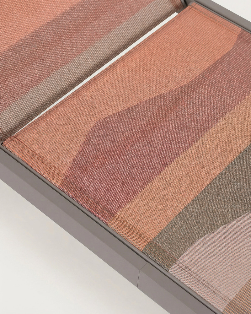 Tumbona acero poliester multicolor ARDEN detalle 2