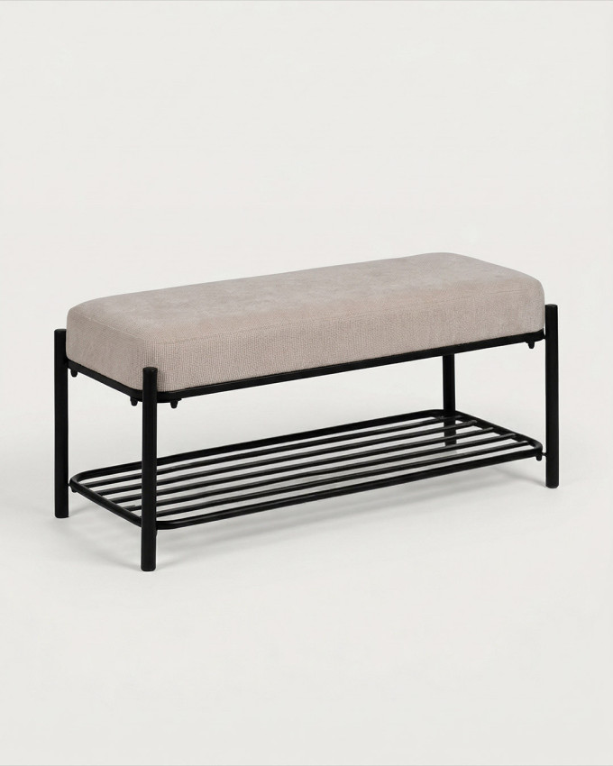 Banco tapizado estructura metal ROMEL
