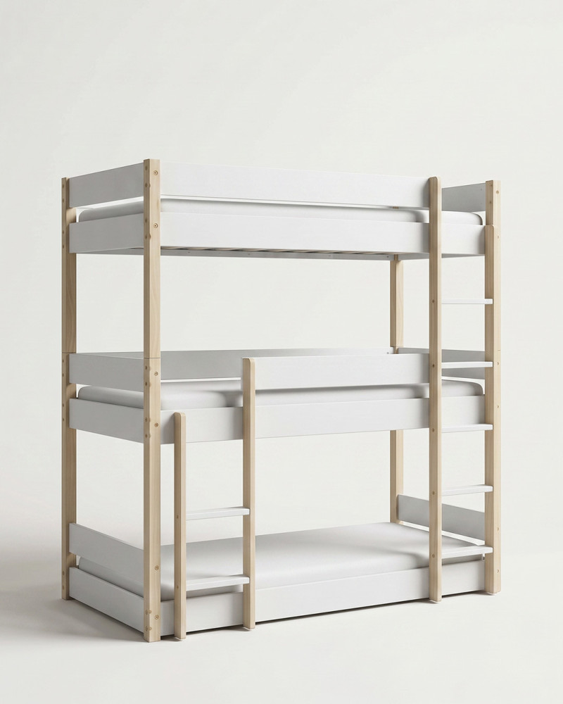Cama infantil litera TAYA VISTA 3/4 DERECHA