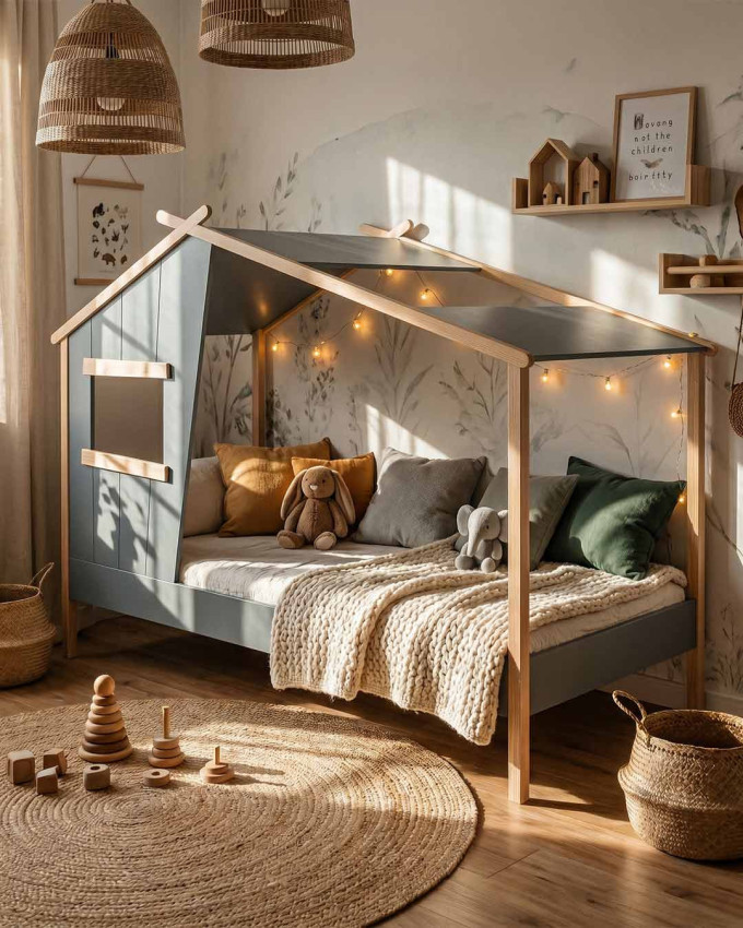 Cama infantil cabaña KAIA
