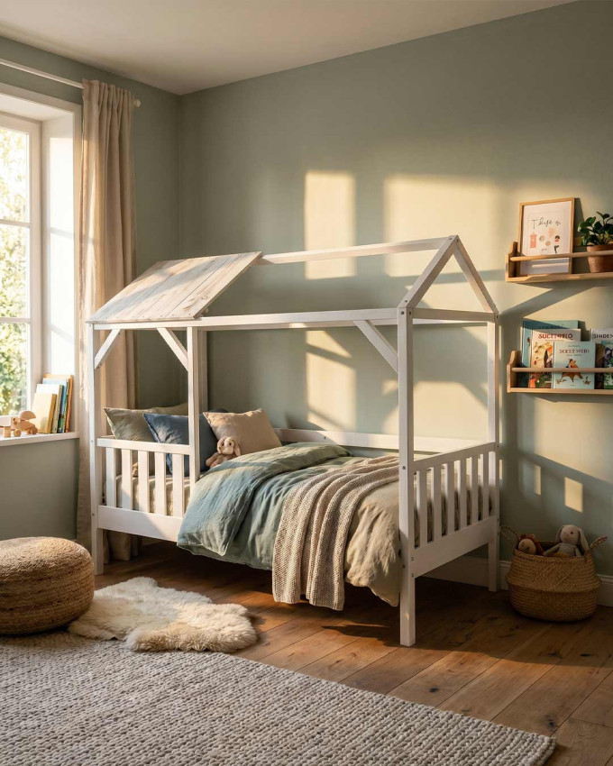 Cama infantil cabaña LEO