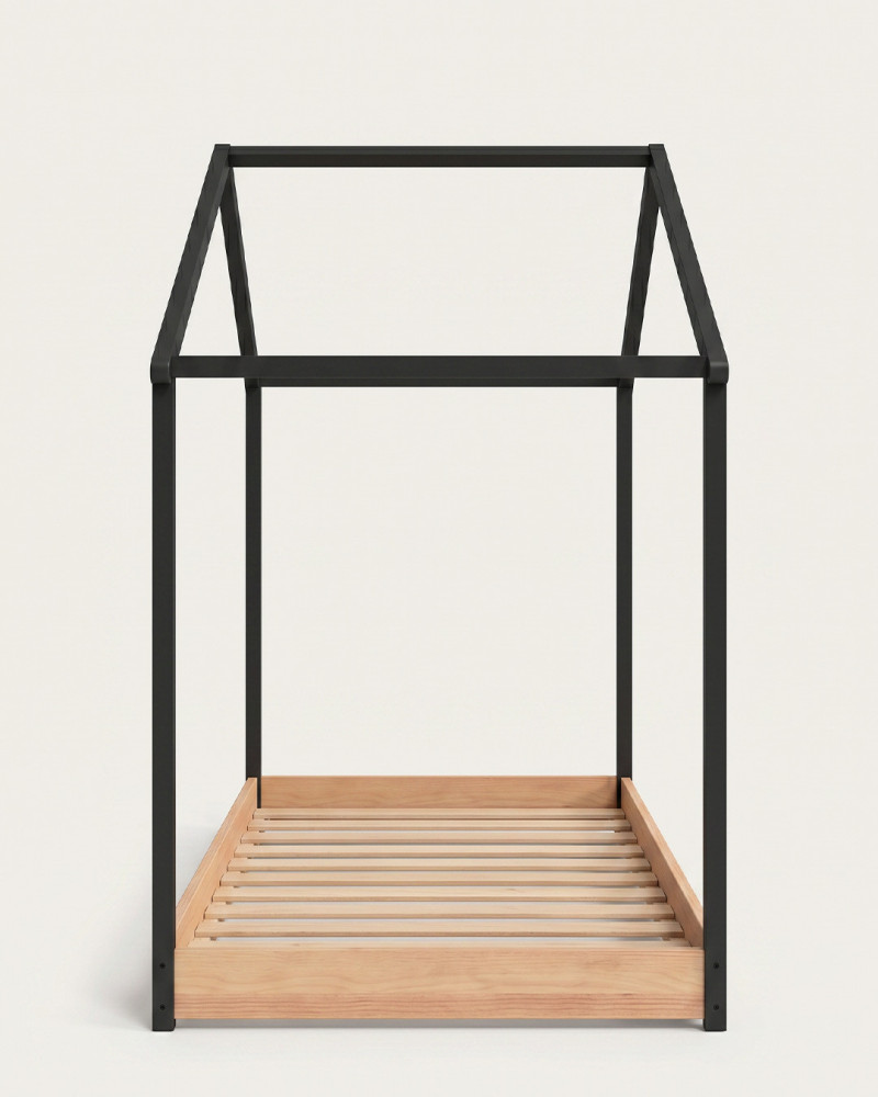 Cama infantil cabaña MIKE VISTA LATERAL