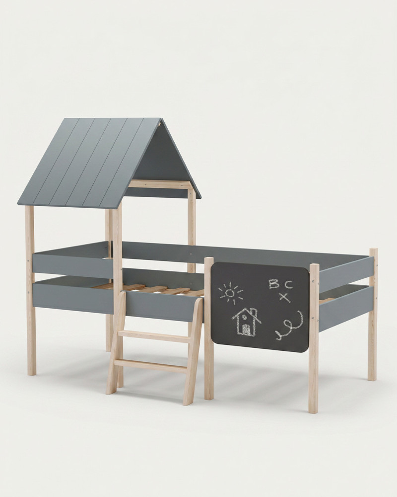 Cama infantil cabaña NOA VISTA 3/4
