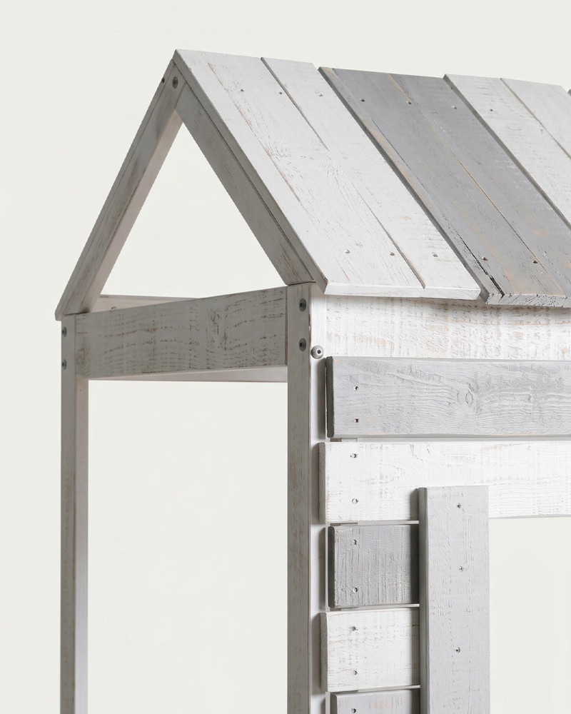 Cama infantil cabaña POLA VISTA DETALLE PARTE SUPERIOR