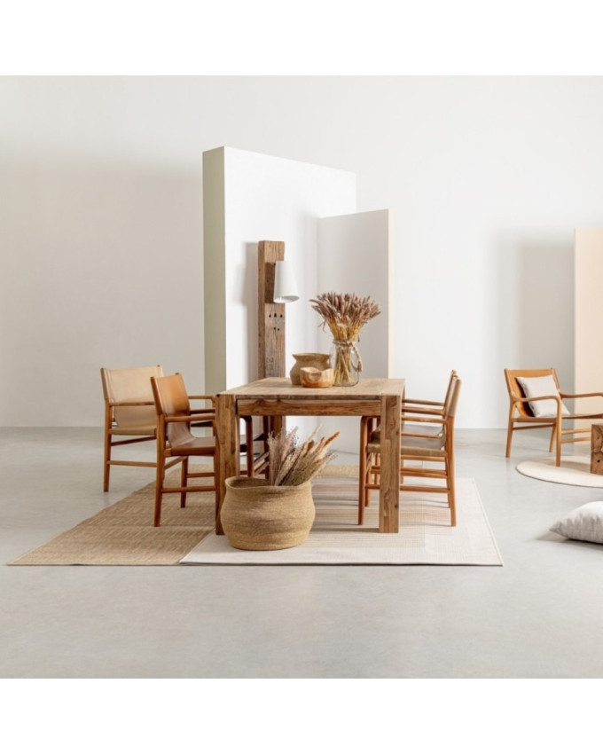 Mesa comedor extensible de madera GARNACHA