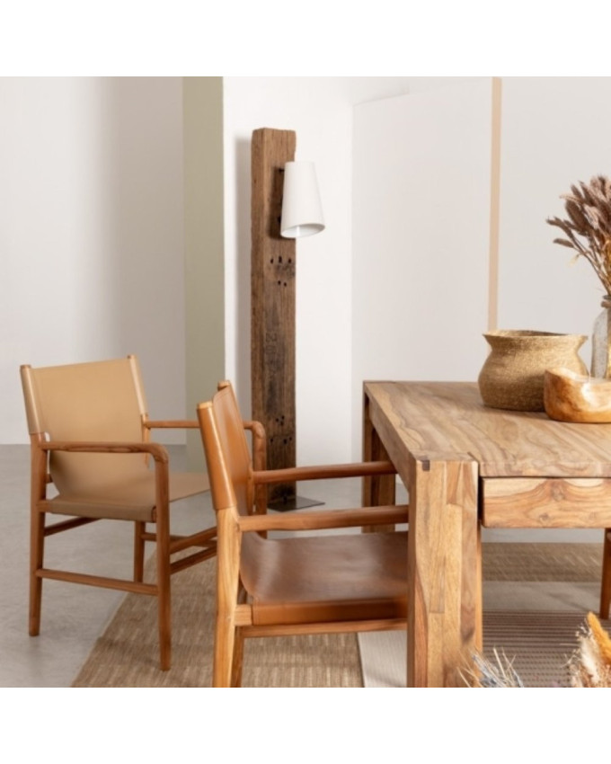 Mesa comedor extensible de madera GARNACHA