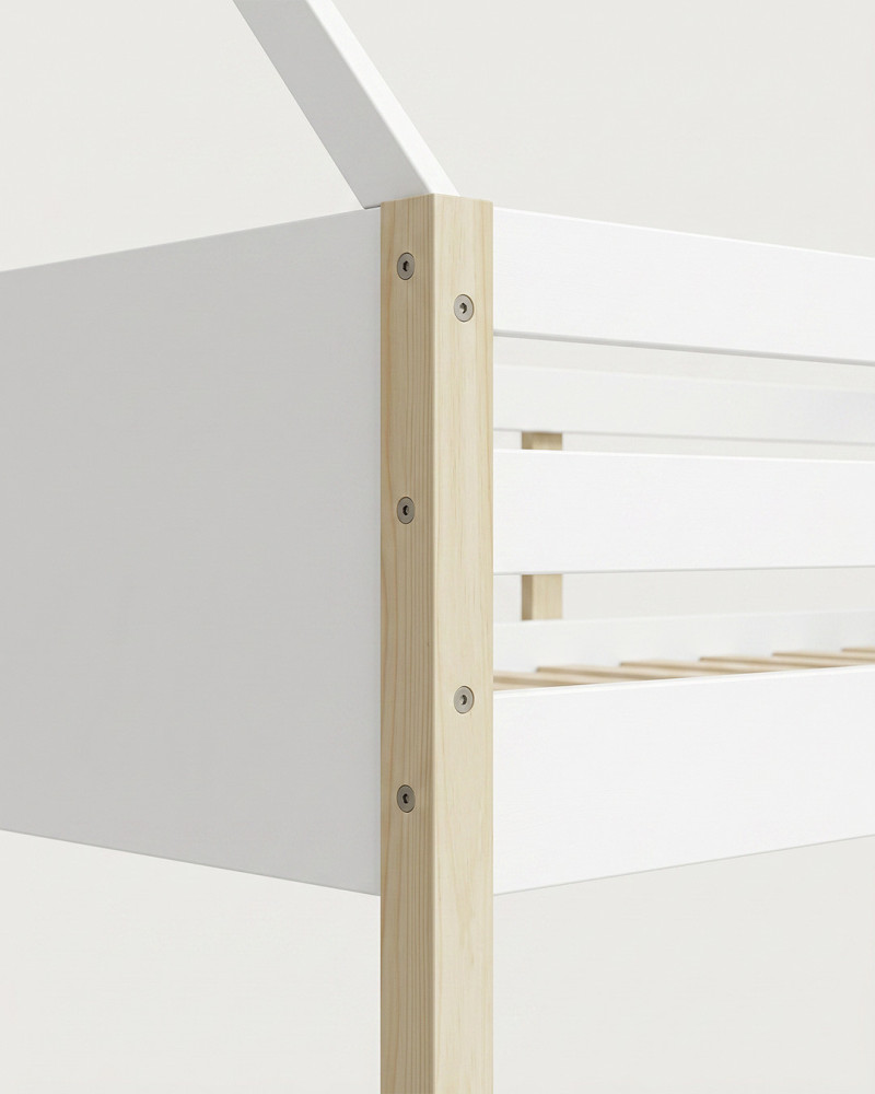 Cama infantil litera TORA VISTA DETALLE PARTE SUPERIOR ESQUINA