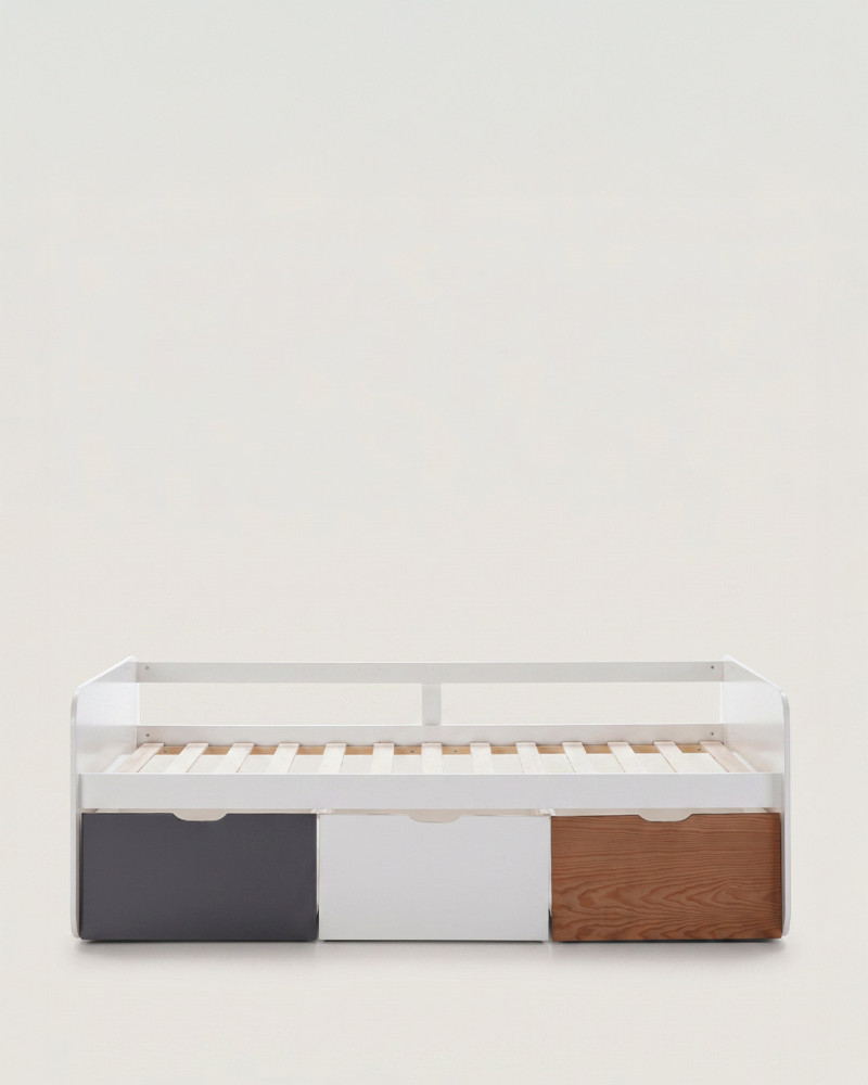 Cama con cajones inferiores UDIS VISTA FRONTAL