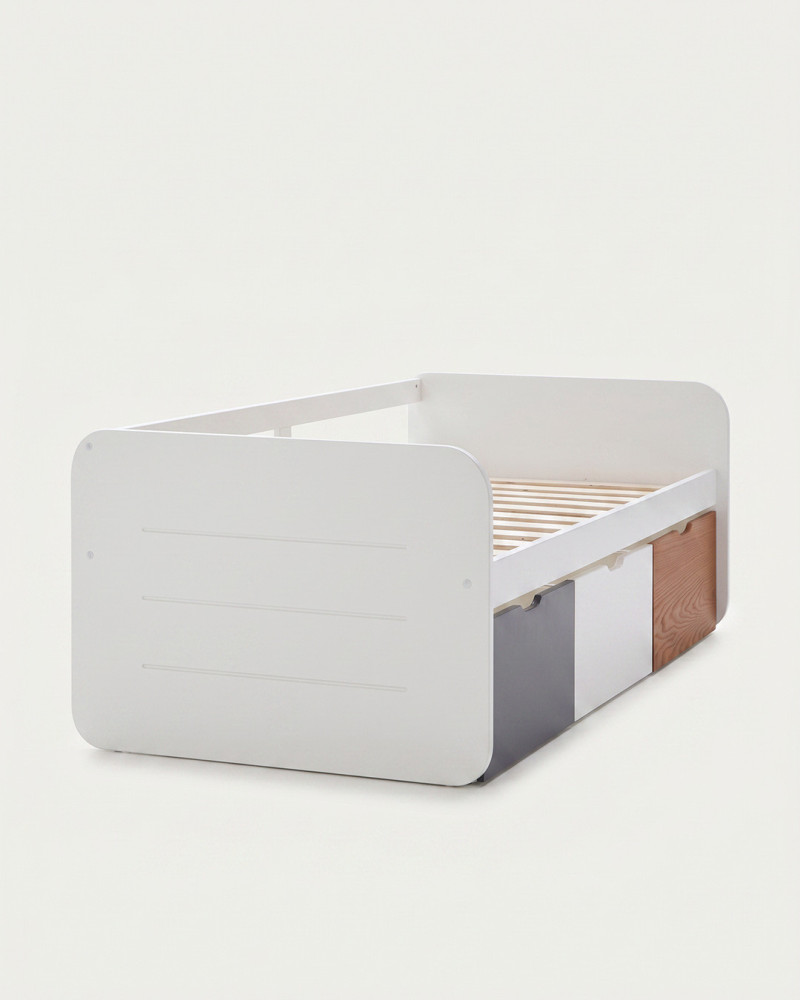 Cama con cajones inferiores UDIS VISTA LATERAL