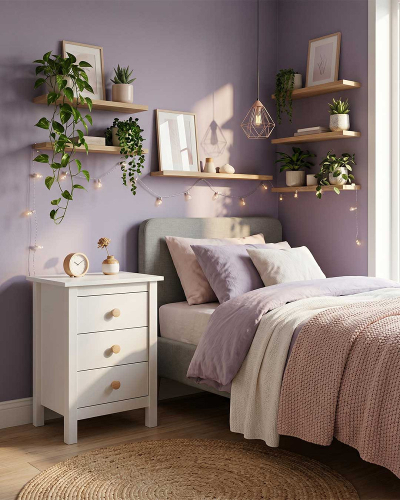 Mesita 3 cajones SAM VISTA DECORADA