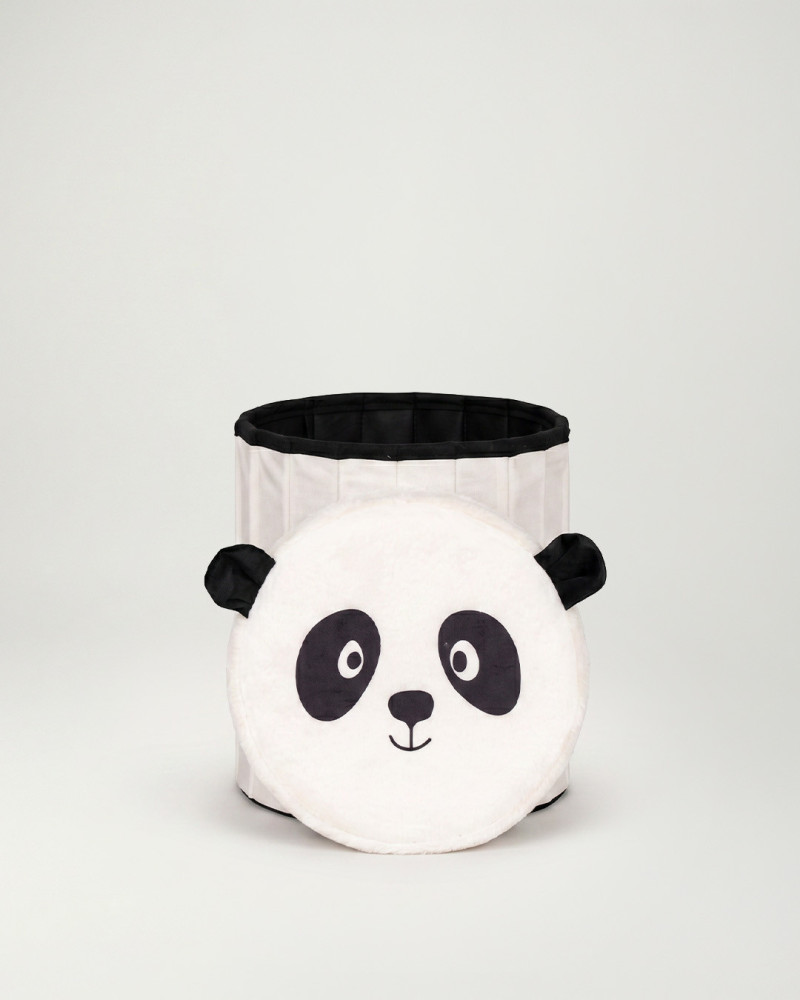 Cesto infantil panda con tapa suave | Rey Home