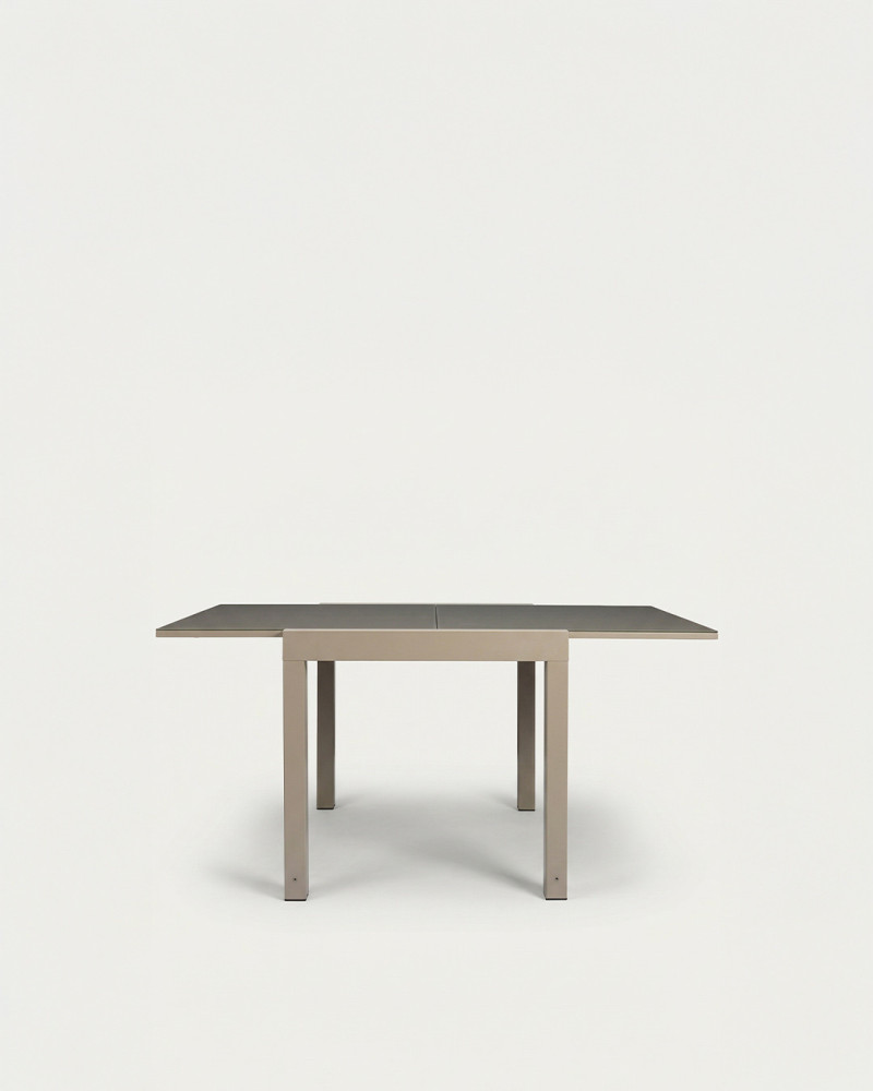 Mesa extensible aluminio-vidrio NELVAR | Rey Home