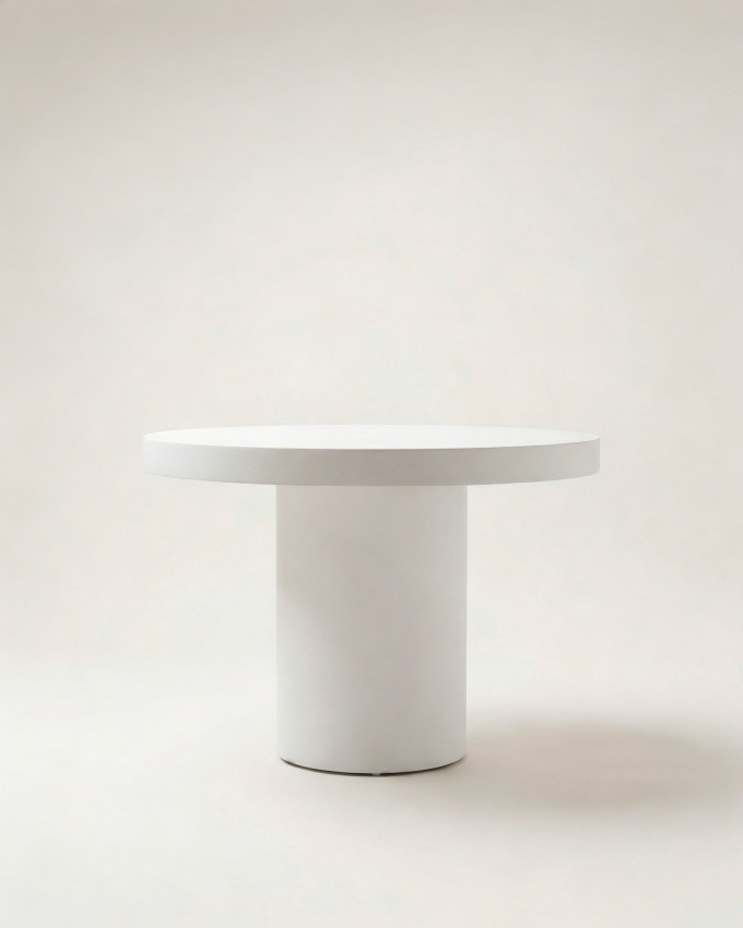 Mesa exterior redonda 90cm microcemento CAVEN