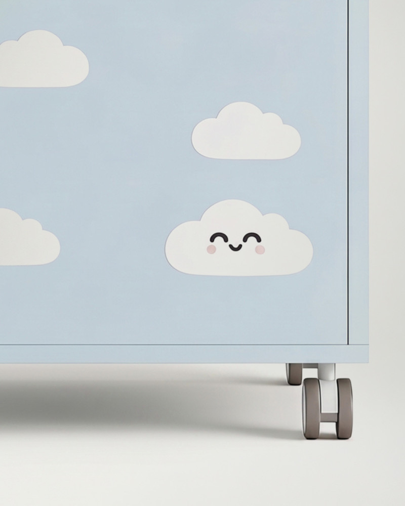 Juguetero con ruedas DINO para Habitaciones Infantiles | Rey Home