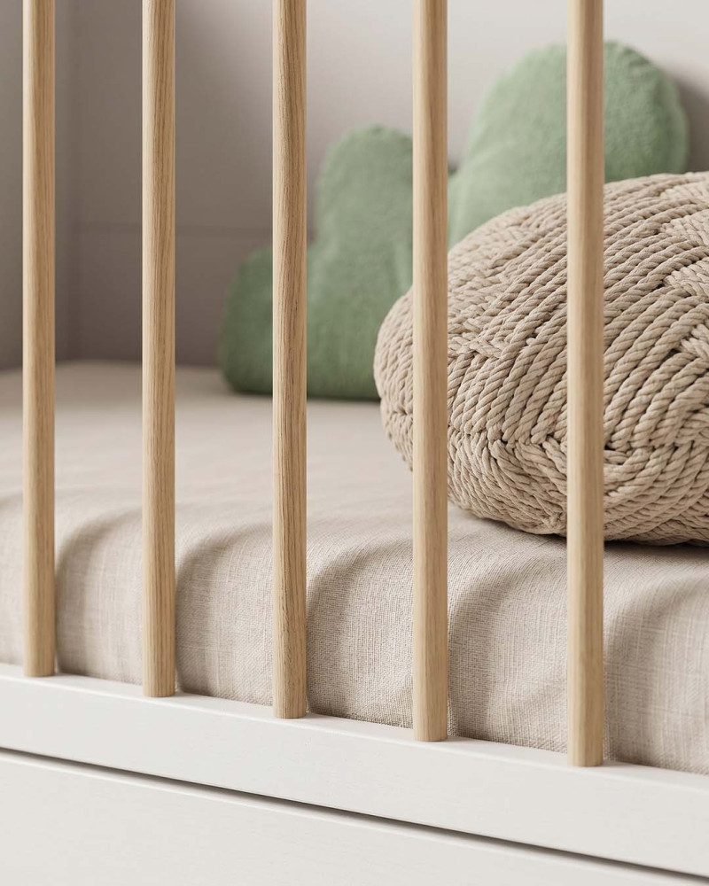 Cuna detalle arco iris DINO para Habitaciones Infantiles | Rey Home