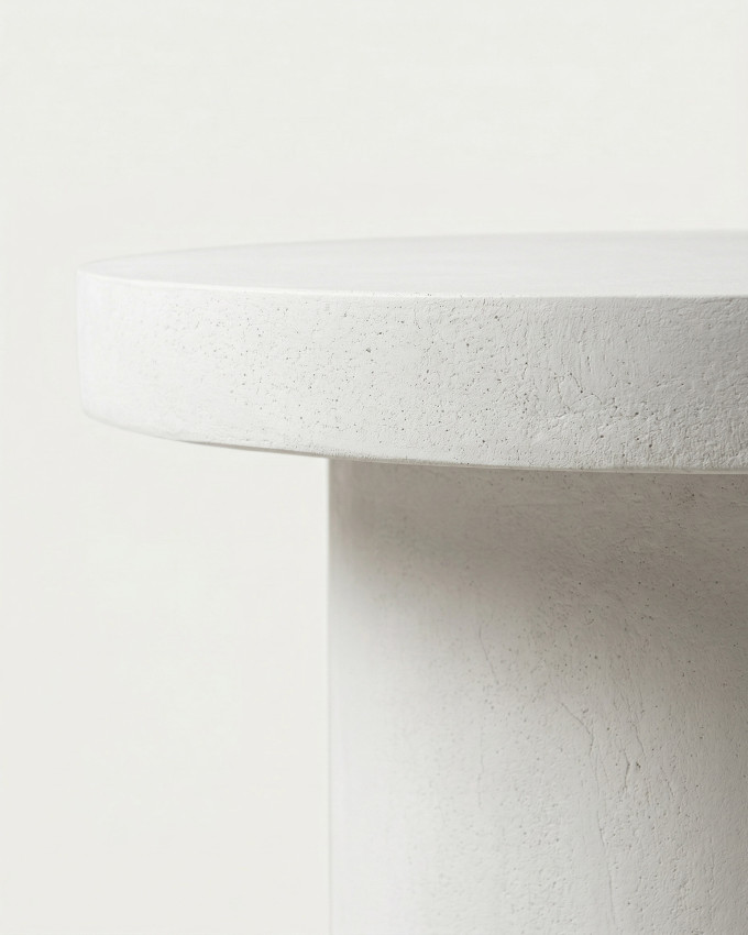 Mesa exterior redonda microcemento ARLON