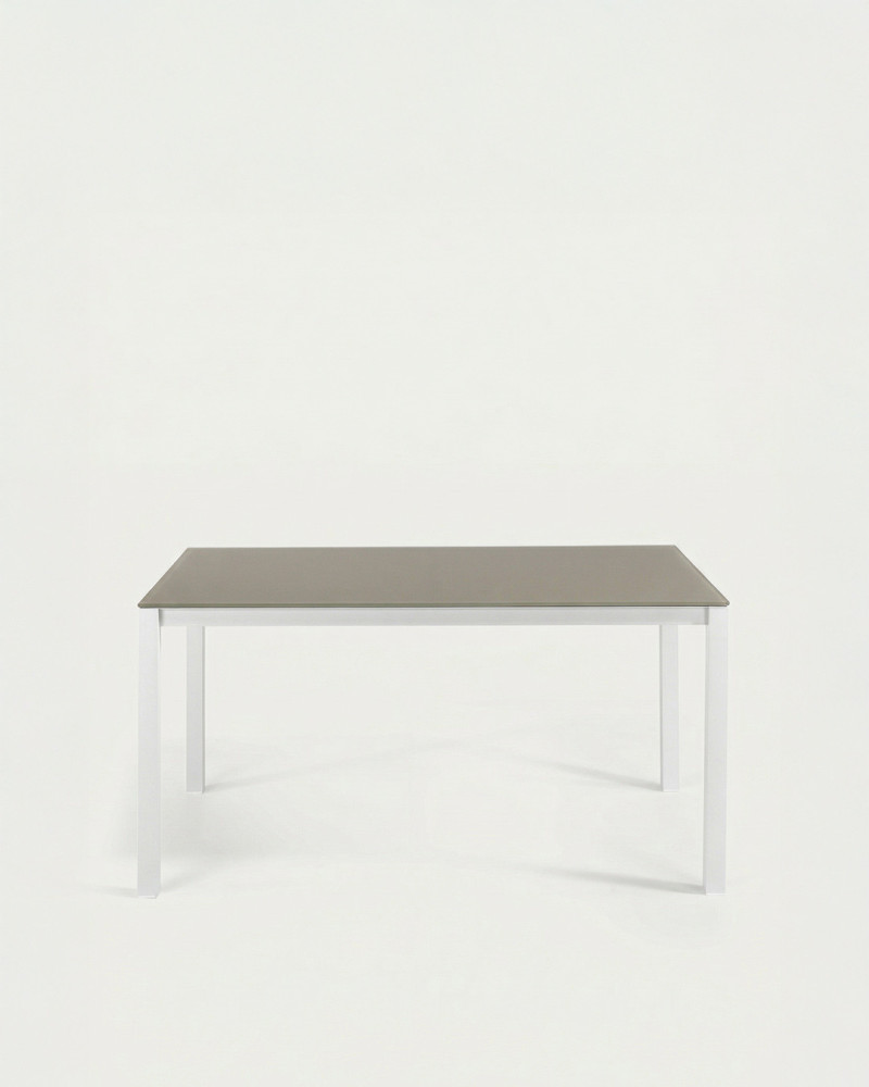 Mesa terraza aluminio-cristal KILAR | Rey Home