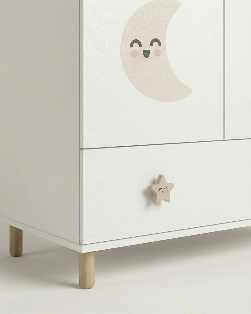 Armario infantil 2 puertas LUNA | Rey Home